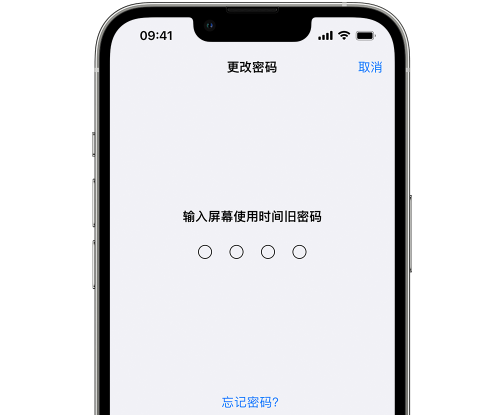 岚县iPhone屏幕维修分享iPhone屏幕使用时间密码忘记了怎么办 