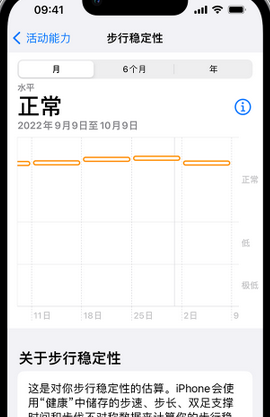 岚县iPhone手机维修如何在iPhone开启'步行稳定性通知'