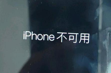 岚县苹果服务网点分享锁屏界面显示“iPhone 不可用”如何解决 